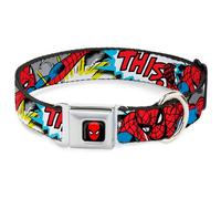 MARVEL COMICS Dog Collar SPDA-Spider-Man Spider-Man w/Action Verbiage WIDE-Medi