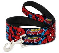 MARVEL COMICS Dog Leash 6-FEET Amazing Spider-Man WIDE 1.5"