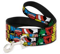 MARVEL COMICS Dog Leash 6-FEET Marvel Superhero Comic Blocks