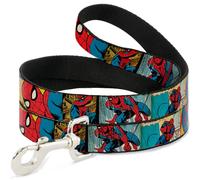 MARVEL COMICS Dog Leash 6-FEET Spider-Man Comic Strip