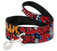 MARVEL COMICS Dog Leash Spider-Man w/Action Verbiage WIDE 1.5"