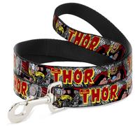 MARVEL COMICS Dog Leash THE MIGHTY THOR Action Poses NARROW 0.5"