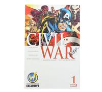 Marvel Comics Guerra Civile #1 Ww Nuovo Orleans 2016 Cover Autografato - Michael