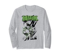 Marvel Comics Hulk Punch Smudge Maglia a Manica