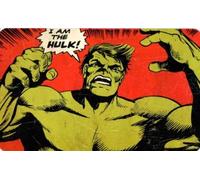 Marvel Comics HULK Retro Breakfast Board with German Text "I AM the HULK
