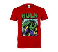 Marvel Comics Hulk Smash Ragazzi T-Shirt Rosso 128
