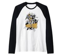 Marvel Comics Iron Man Smudge Maglia con Maniche Raglan