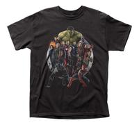 Marvel Comics Libri The Avengers Supereroi Film Infinito Guerra Maglietta Nero