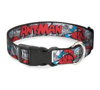 MARVEL COMICS Plastic Clip Collar Classic ANT-MAN 3-Poses/Comic Stacked Grays/Bl