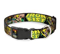 MARVEL COMICS Plastic Clip Collar Retro IRON FIST Action Pose/Comic Scene Blocks