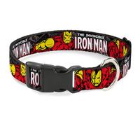 MARVEL COMICS Plastic Clip Collar THE INVINCIBLE IRON MAN Stacked Comic Books/Ac