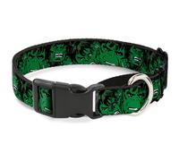 MARVEL COMICS Plastic Martingale Collar The Hulk Stacked WIDE-Large 18-32"