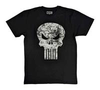 Marvel Comics Punisher Distressed Logo ufficiale Uomo maglietta unisex
