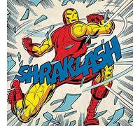 Marvel Comics Stampa su Tela Iron Man Shraklash!, Multicolore, 40 x 40 cm