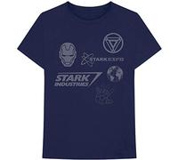 Marvel Comics - T-Shirt # L Unisex Blue # Iron Man Stark Expo