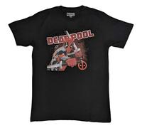 Marvel Comics - T-Shirt # M Unisex Black # Deadpool Cover