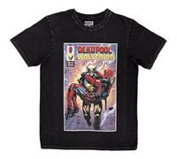 Marvel Comics Wolverine Carrying Deadpool Ufficiale Uomo Maglietta Unisex (Large)