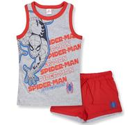 Completo bambino Marvel Spiderman canotta e pantaloncino estivo in cotone 7089
