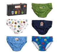 Marvel Confezione da 5 slip Avengers, super eroi, in confezione regalo, Multi, 2-3 Years