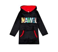 Marvel Coperta da casa oversize da bambino in viscosa con cappuccio per Ragazze Nero Taglia unica