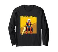 Marvel Cosmic Invasion Game Phyla-Vell Retro Pixel Graphics Maglia a Manica