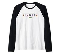 Marvel Cosmic Invasion Game Player Character Lineup Retro Maglia con Maniche Raglan