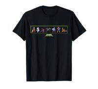 Marvel Cosmic Invasion Game Player Character Lineup Retro Maglietta