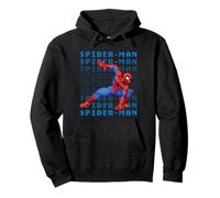 Marvel Cosmic Invasion Game Spider-Man Retro Pixel Graphics Felpa con Cappuccio