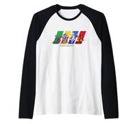 Marvel Cosmic Invasion Game Super Hero Select Screen Retro Maglia con Maniche Raglan
