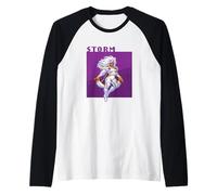 Marvel Cosmic Invasion Game X-Men Storm Retro Pixel Graphics Maglia con Maniche Raglan