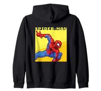 Marvel Cosmic Invasion Spider-Man Retro Pixel Graphics Felpa con Cappuccio