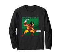 Marvel Cosmic Invasion X-Men Wolverine Retro Pixel Graphics Maglia a Manica