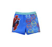 Marvel Costume da Bagno Bambino Spider-Man Mare Piscina Boxer Surf Slip o Parigamba 3-8 Anni Costume Elastico Asciugatura Rapida Ragazzo [Boxer 1803 Blu - 4 Anni]