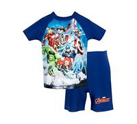 Marvel Costume da Bagno per Ragazzi a Due Pezzi Avengers Blu 2-3 Anni
