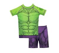 Marvel Costume da Bagno per Ragazzi a Due Pezzi L'incredibile Hulk Verde 7-8 Anni