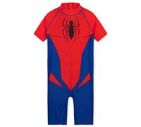 Marvel Costume Piscina Bambino Muta Costume Bambino Mare Nuoto 3-10 Anni Costume da Bagno Bambino Spiderman Hulk Captain America Avengers Regali (Rosso/Blu Spiderman, 5-6 Anni)