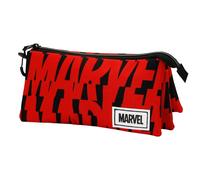 Marvel Cut-ECO Triple Pencil Case, Red, 23 x 11 cm