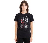 Marvel Daredevil Born Again Mayor Fisk Faces The Devil Ladies T Shirt, Black, Nero, M Donna