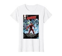 Marvel Daredevil Legacy Comic Cover Maglietta, Donna, Bianco, S