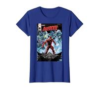 Marvel Daredevil Legacy Comic Cover Maglietta, Donna, Blu Reale, S
