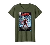 Marvel Daredevil Legacy Comic Cover Maglietta, Donna, Oliva, 3XL
