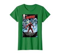 Marvel Daredevil Legacy Comic Cover Maglietta, Donna, Verde Mela, XS