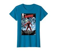 Marvel Daredevil Legacy Comic Cover Maglietta, Donna, Zaffiro, S