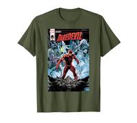 Marvel Daredevil Legacy Comic Cover Maglietta, Uomo, Oliva, 3XL