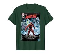 Marvel Daredevil Legacy Comic Cover Maglietta, Uomo, Verde Foresta, M
