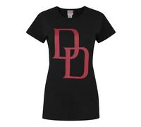 Marvel Daredevil Nero Logo T-shirt a maniche corte Donne