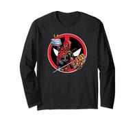 Marvel Deadpool 30th Birthday Party Infinity Gauntlet Funny Maglia a Manica