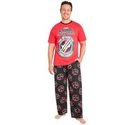 Marvel Deadpool And Wolverine Pigiama Uomo, Abbigliamento da Casa - Regalo Uomo e Adolescente (Deadpool Rosso, Wolverine, 3XL)