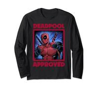 Marvel Deadpool Approved By Deadpool Maglia a Manica