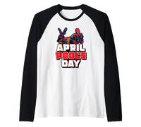 Marvel Deadpool April Pool's Day Sassy Pose April Fool's Day Maglia con Maniche Raglan